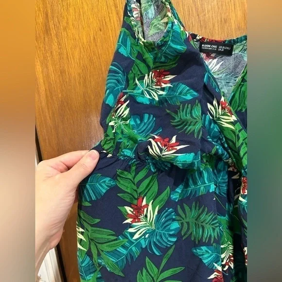 Bloom chic green floral romper size 2XL - Picture 6 of 14